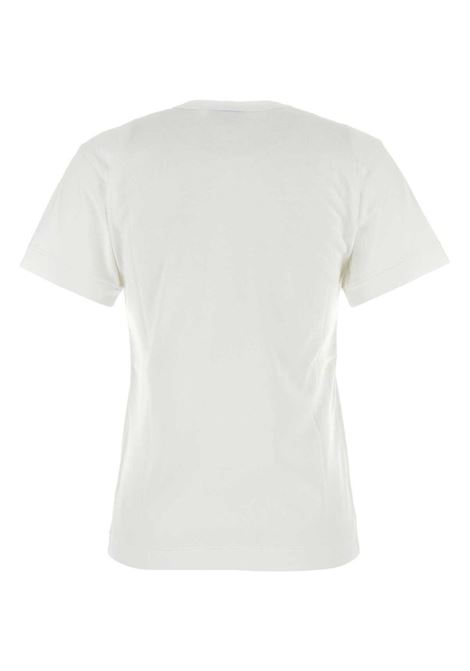 embroied logo t-shirt unisex white COMME DES GARÇONS PLAY | AX-T108-0512